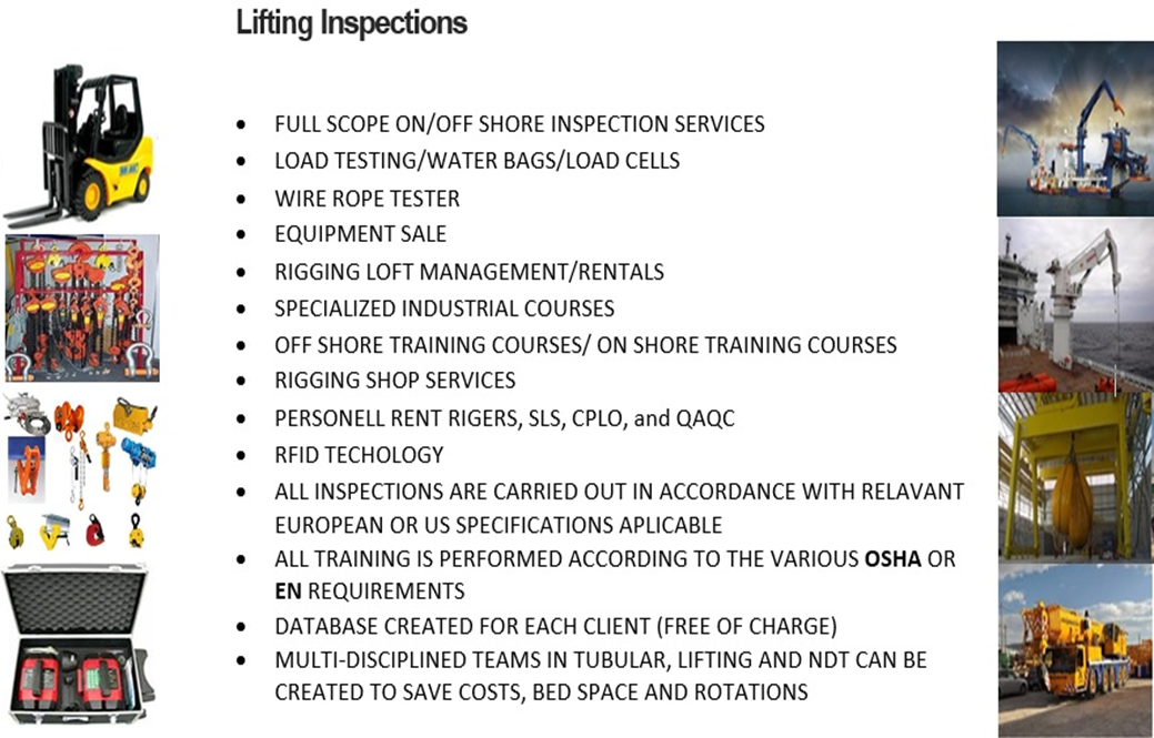 Lifting Inspection Inspecta Africa